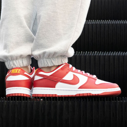 耐克（NIKE）板鞋男鞋2024夏季新款熊猫Dunk Low滑板鞋复古运动低帮休闲鞋子 DD1391-104白紫 44