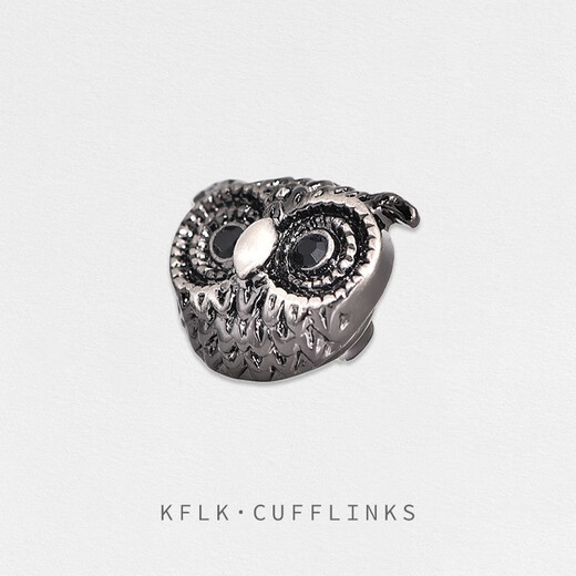 KFLK OWL BROOCH High-End-Kragen Pin-Klassen Schnalle Kragenklasse Schnalle Halsklasse Anzug Accessoires Herren Frauen Bambus Brust Schnalle XZ-F866 OWL Kopf 1