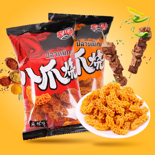 辈儿香 八爪烧12袋552g（麻辣味+酱爆肉味各6袋）休闲零食锅巴膨化食品