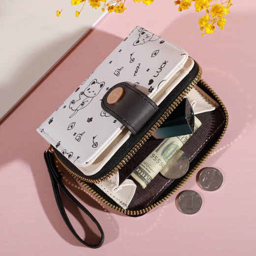 Tuzun Wallet Women's 2024 Nouveau sac de cartes court et compact Sac de niche de portefeuille de portefeuille intégré Pinche de portefeuille féminin haut de gamme