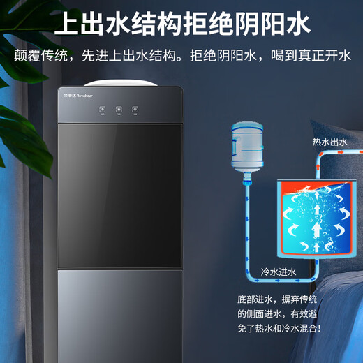 Royalstar Wasserspender Haushalt vertikales Büro Doppel-Türschrank Wasserspender warmer Typ YR-5x71