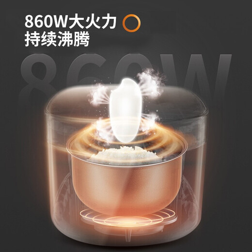 Joyoung rice cooker household rice cooker 5L large capacity 5-6-10 people micro-pressure multi-function pot smart reservation high-power micro-pressure coppersmith thick cauldron liner 50FS69