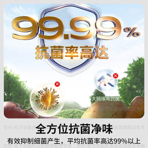 Panasonic Big Seal 2.0 515L French-style multi-door refrigerator household zero-embedded ultra-thin refrigerator automatic ice making first-level energy efficiency NR-EE52BGA-S national subsidy