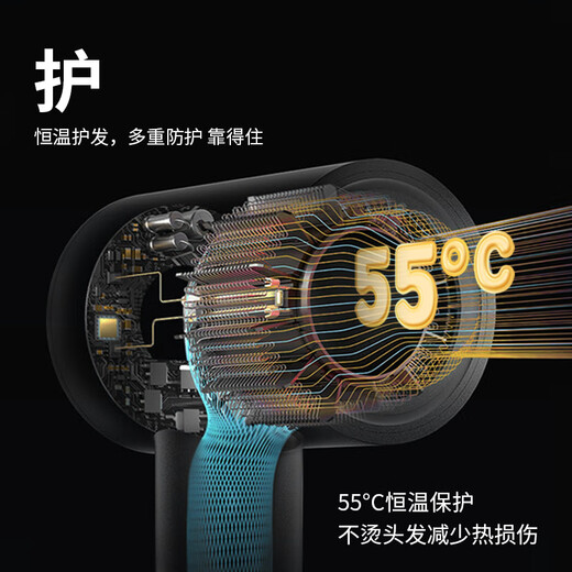 Aolga Premium Double 11 Promotion Aolga Home High-speed Hair Dryer Quick-drying Negative Ion Hair Dryer High Power Constant Temperature Hair Care Silent High Wind Dryer Hotel Same Style DF21 White Standard Edition Gift Box Packaging with Air Nozzle with Cool Logo