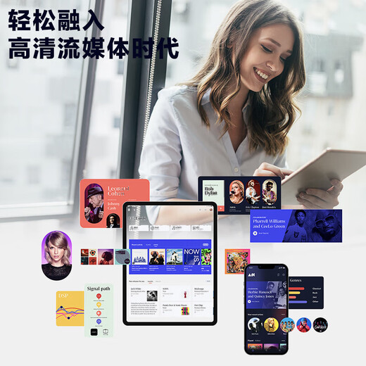 ARCAM英国雅俊SA30 G类功率放大器 HiFi发烧级音响高保真立体声合并式大功率音乐功放机 WiFi流媒体功放 金属灰