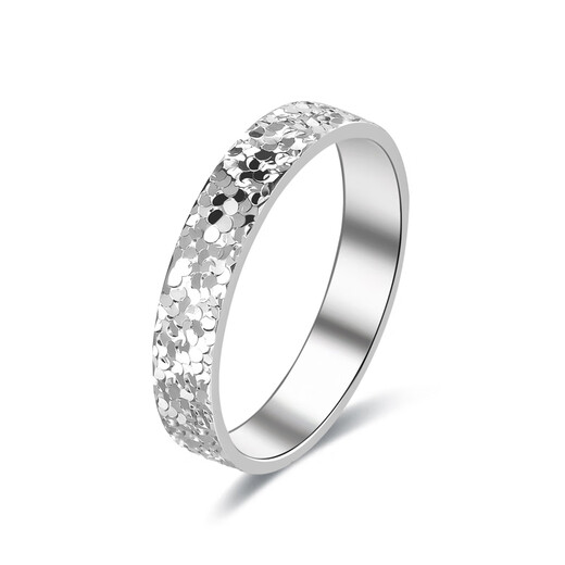 Star Eye Jewelry Platinum Ring Crushed Ice pt950 Men and Women's Platinum Couple Rings for Wedding Gifts Platinum Chinese Valentine's Day Platinum Women's Super Flash Crushed Ice 9-12 Ring