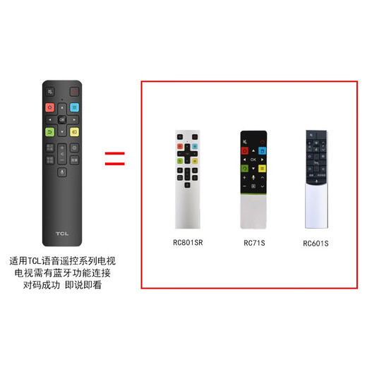 
TCL TV remote control original genuine intelligent voice remote control board universal Thunderbird 55V6E/55V6/55F6/55T6/55P6/55F275C/55V690/50L8 RC802D supports voice