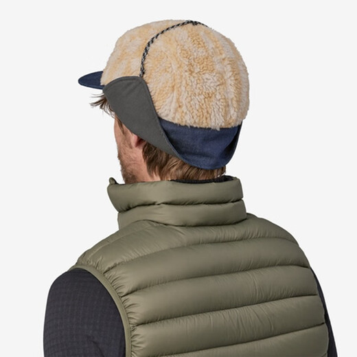 Patagonia Range Men's Earllap Invierno Protección de oído en espesor al aire libre y sombrero cálido Patagonia 33530 PNNL Light White L Size Head Circle 58-62cm
