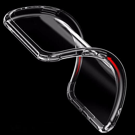 YiJING (YJING) is suitable for vivo iQOO mobile phone case airbag anti-fall vivoiqoo/Aiku full-inclusive silicone protective case soft case airbag transparent + lanyard + soft film
