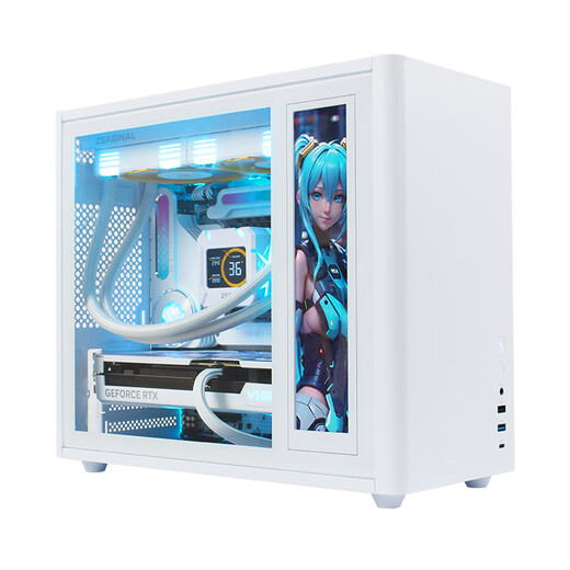 MAXSUN intel Ultra7 265KF/RTX5080/5070/5060TI pure white mini ITX desktop assembly computer host e-sports game live broadcast DIY design complete machine configuration 丨U7 265K丨 barebone system