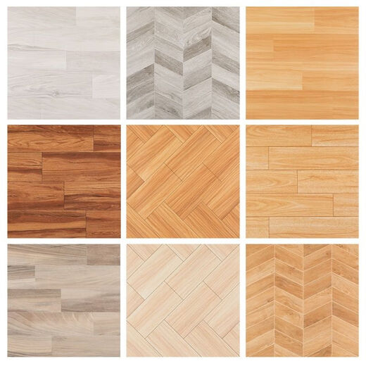 Ceramic tiles Antique tiles Wood grain tiles 600x600 Imitation solid wood fish bone pattern bedroom matte non-slip wear-resistant floor tiles 600 6630