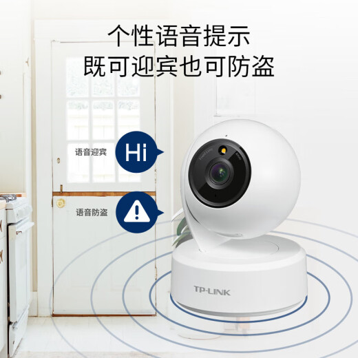 普联（TP-LINK）终身免流量4G监控摄像头家用 无限流量高清无线全彩夜视室内外防水监控手机远程360度全景旋转云台 室内4G无限免流量款【单镜头】 16GB【免费升级32GB卡】