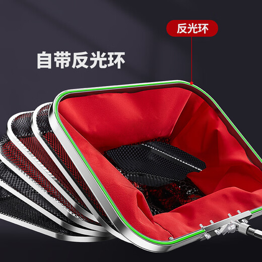 LIANQIU even ball fish protection net bag fishing protection bag black pit competitive rubberized thickened anti-hanging quick-drying non-smell luminous rectangular fish protection 45cm 2.5m square (stable installation 250Jin Jin is equal to 0.5kg catch)