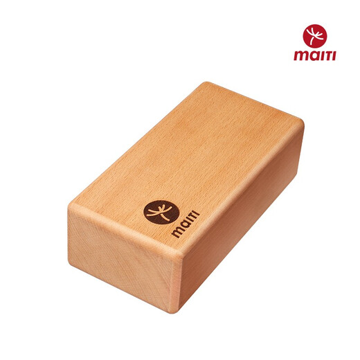 迈体（Maiti）艾扬格瑜伽砖实木原生态天然榉木健康环保无味瑜珈辅具 实木材质单个
