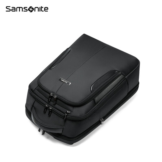 新秀丽（Samsonite）男士双肩包 商务电脑包 出差大容量书包 背包旅行包生日礼物BP0 BP0010黑色