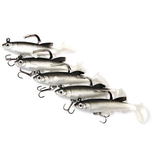 Malodi 12g long-range cast software package lead fish bionic bait to kill mandarin fish, mandarin fish, bass Lua fake bait fresh water 5 pieces