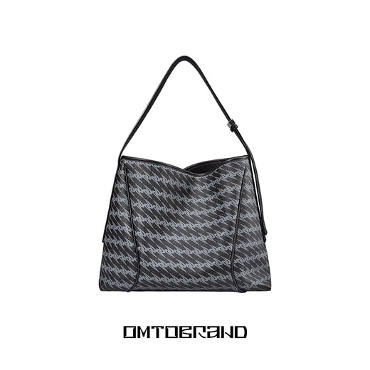 
OMTO 25 new black truffle soft hobo bag large capacity women commuting one-shoulder crossbody bag birthday gift for girls