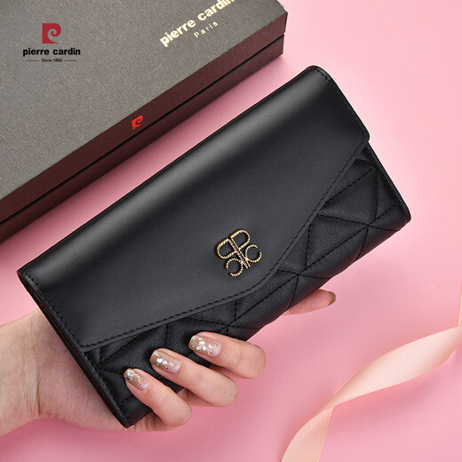 Pierre Cardin pour femmes Sac chinois Saint Valentin Gift Fashionable Versatile Top Top Couche Clip Clip de billette