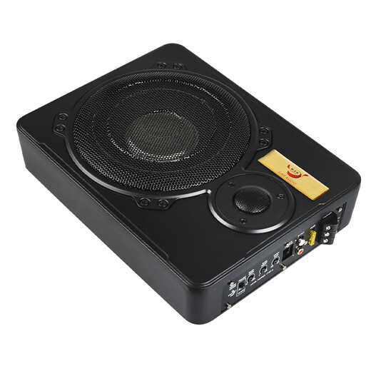 Power drum Power drum car audio modification 12v24v navigation high-power Bluetooth speaker ultra-thin subwoofer car amplifier 10-inch full-frequency subwoofer (with treble)