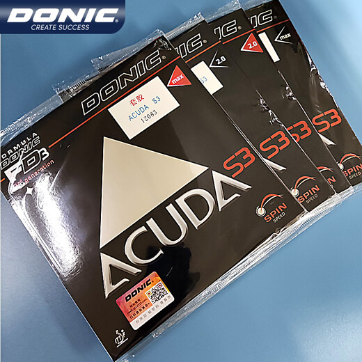 DONIC DONIK CAUMBER ACUDA AKUDA S123 Juego de caucho 12081-12082-12083-12090 Caucho 12083-1 Piece Rojo Max