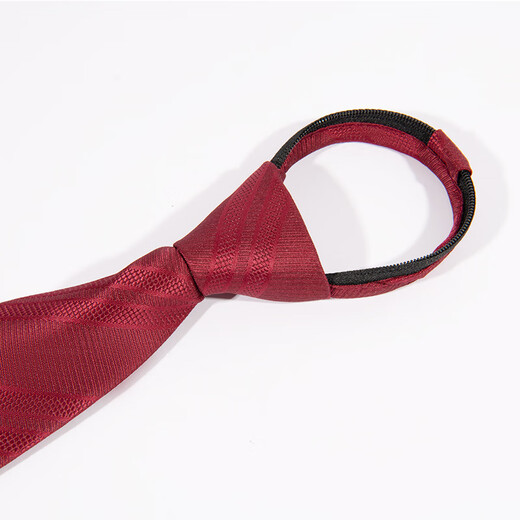 GLO-STORY8cm zipper tie men's knotted one-tie wedding business formal wear gift box red twill