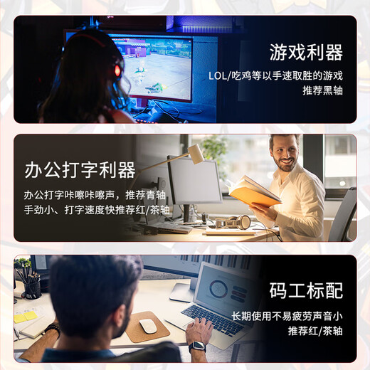 Douyu (DOUYU.COM) Yule theme game mechanical keyboard wired chicken cf e-sports desktop computer laptop external type Pink USB Internet cafe White black and white light + Yule theme keycap + black table pad + keyboard tray Red shaft