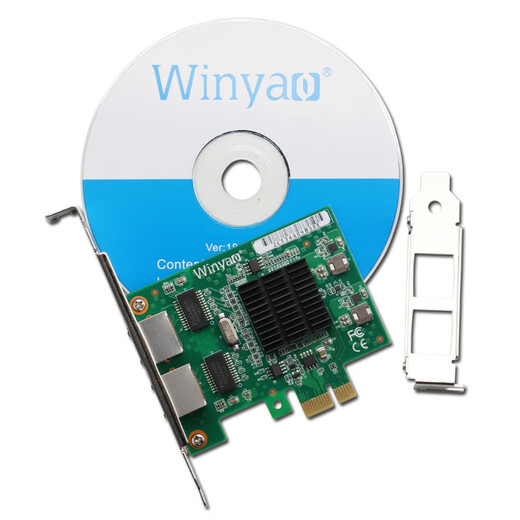 Winyao E576T2 PCI-E X1 настольная двухпортовая гигабитная сетевая карта 82576 1000M