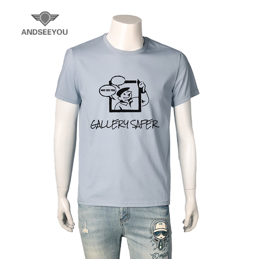 Camiseta sin género de manga corta de la marca Andseeyou, la nueva camiseta de tendencia nacional de moda de verano, modelos de modernas y transpirables modelos de modernas, blanco 2xl blanco, blanco 2xl