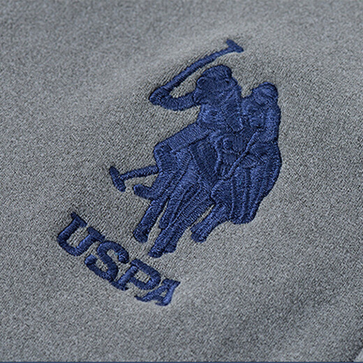 U.S. POLO ASSN. Sports pants plus velvet men's casual pants winter warm men's pants loose sweatpants Paul pants navy blue (flat L