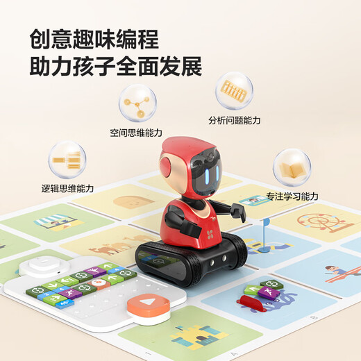Fluorit Fluorit RK2 EP Programmierversion Intelligente Kinderprogrammierung Roboter Lernen Frühschulmaschine 0-6 Jahre altes Kinder-KI-Spielzeug-Video-Anrufe Neujahrsgeschenke