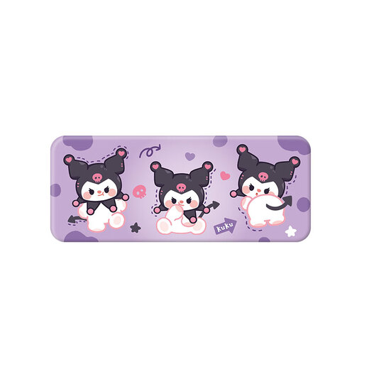 Kulomi children's glasses box portable women's cute eyes sunglasses box for women's storage and anti-pressure three melody + glasses cloth