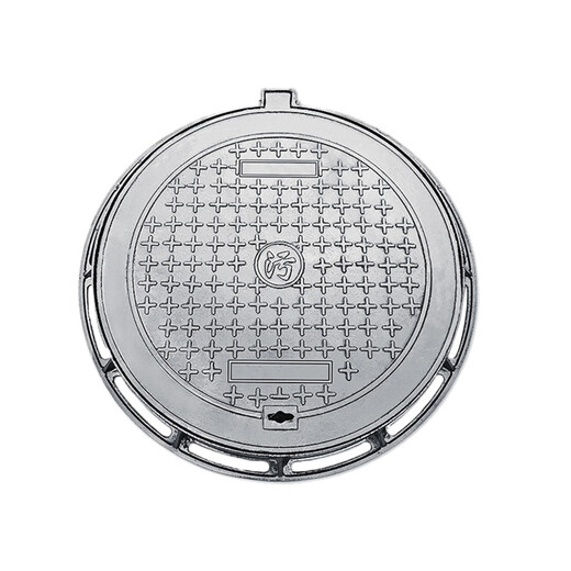 Qunlong Products Ductile iron round manhole cover Heavy-duty rainwater power sewage manhole cover 20KG round overflow well 680*780 round well manhole cover Customized by the enterprise