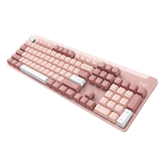 
Logitech K865 wireless mechanical keyboard Bluetooth red axis keyboard (K845 upgraded model) office games dual-mode keyboard ipad keyboard Mac full size 104 key preferred series Dogwood powder