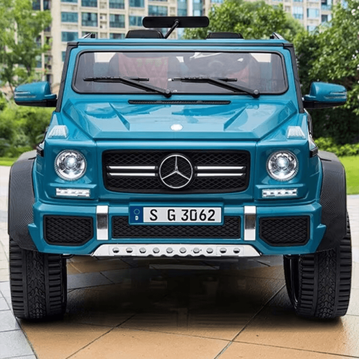 Bon enfant Zhi Mercedes-Benz Autorisé la voiture électrique autorisée à emmener un véhicule tout-terrain adulte avec des jouets de poussette à télécommande à deux places à quatre roues super grandes, White haut de gamme + roue douce + siège en cuir double
