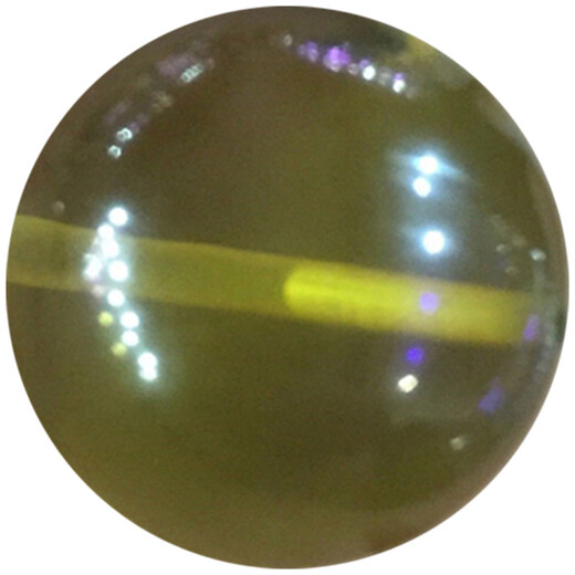 Qianjun natural 6A grade Mexican water purified blue amber bare stone amber without impurities and cracks DIY single bead loose bead non-porous blue amber non-porous blue amber 16MM (1 piece)