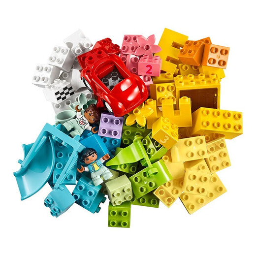 
LEGO building block assembly toys Debao large particles 10914 luxury colorful barrel 1.5 years old + early childhood education and intelligence