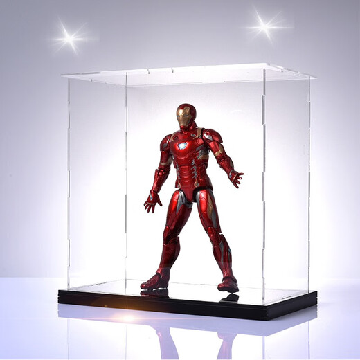 Spectrum animation Model display box Gundam figure toy high transparent acrylic glass dustproof storage box 18*14*30cm