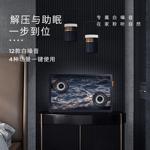 MORRORART suspended lyrics subtitles audio wireless Bluetooth audio desktop transparent visualization speaker home living room speaker smart home birthday gift lyrics speaker - black