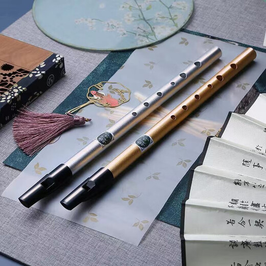 美度爱尔兰哨笛成人初学学生练习演奏学校6孔竖笛乐器 英式 六孔 C调 时尚黑-合金材质
