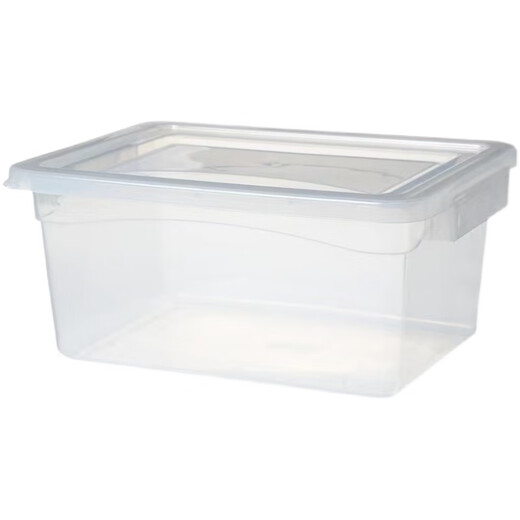 
Huilide commercial large capacity super large refrigerator fresh storage box food grade transparent rectangular plastic storage box with lid label 9928 length 52 width 37 height 24cm 26 liters with self-contained