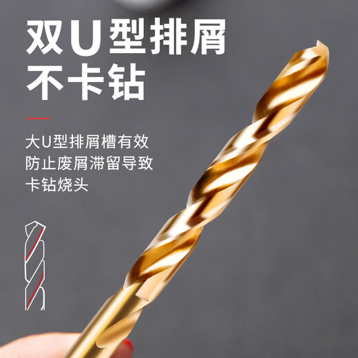 Delixi Electric tungsten steel drilling special stainless steel alloy universal twist drill super-hard industrial grade drill bit 6.0mm 1 pack