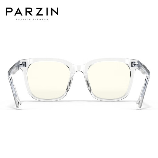 帕森（PARZIN） 防蓝光眼镜男 素颜护目眼镜轻商务防辐射眼镜女 PZ15810 透明白