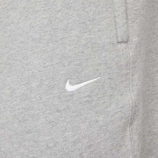 耐克（NIKE）官方男子加绒长裤卫裤针织宽松休闲刺绣个性柔软DX1365 063调色暗灰/白 L