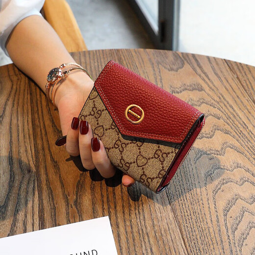Coole Känguroo-Karten-Brieftasche Frauen 2025 Neue Brieftasche Klappbrieftasche Einfache Multifunktions-Kartenclip-Karten-Karten-Karten-Karten-Design Lotus Brown 20-Karten-Slots mit echtem Leder