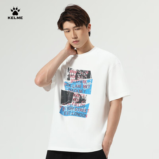 Kelme Round Neck Clawer Short Summer Summer New Pure Cotton Camise