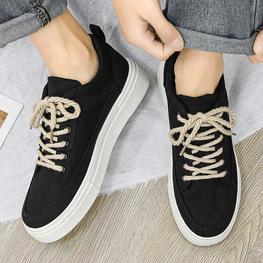 Chaussures Huili Chocxiang pour hommes et été pour hommes, nouvelles chaussures de planche décontractées noires