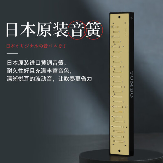 Tombo armónica (tombo) gong japonés importado los 24 hoyos polifónicos c-tune 6624p adulto profesional de rendimiento profesional para niños principiantes