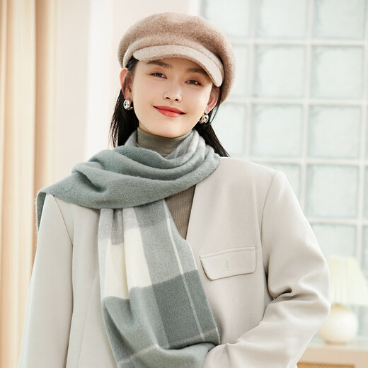 Siggi Hat Women's Autumn and Winter Versatile Sheep Wool Beret Fashion Simple Painter Hat Mocha Brown