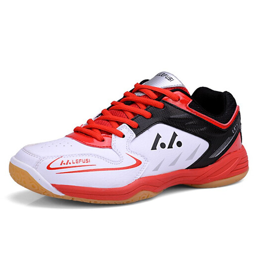 Bangsese fencing shoes, competition fencing training shoes, children's fencing sports shoes, non-slip small size student fencing shoes, white and red (31-45 sizes) 33