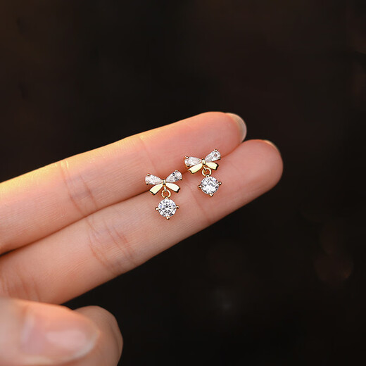 BJYLS999 silver earrings for women niche ear piercing sterling silver earrings student high-end earrings birthday gift for girlfriend S999 pure silver butterfly earrings (pair) gift box